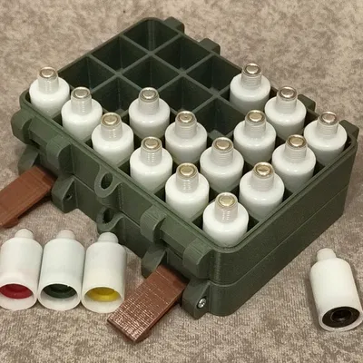 Hộp đựng 24 viên pháo hiệu "Tín hiệu thợ săn" (Hunter's Signal)