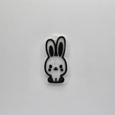 Móc khóa chú thỏ dễ thương (Cute Bunny Keychain) - Dự án in 3D đơn giản