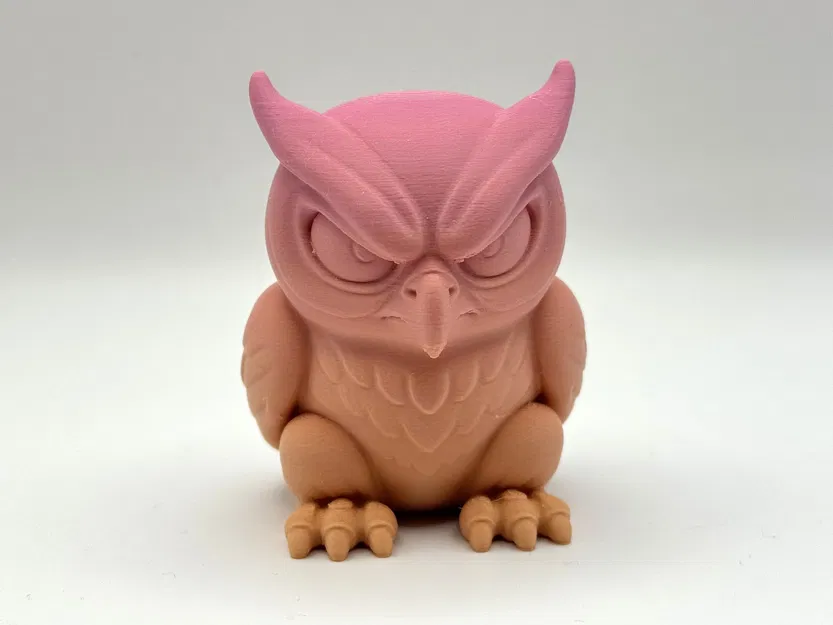 Mô hình chú cú Grumpy Owl dễ thương - Image 1