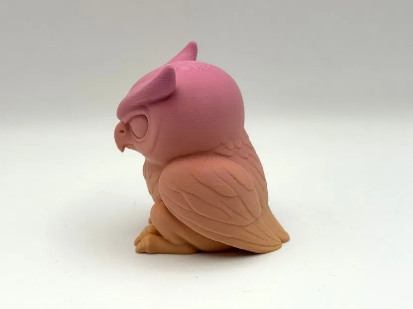 Mô hình chú cú Grumpy Owl dễ thương - Image 3