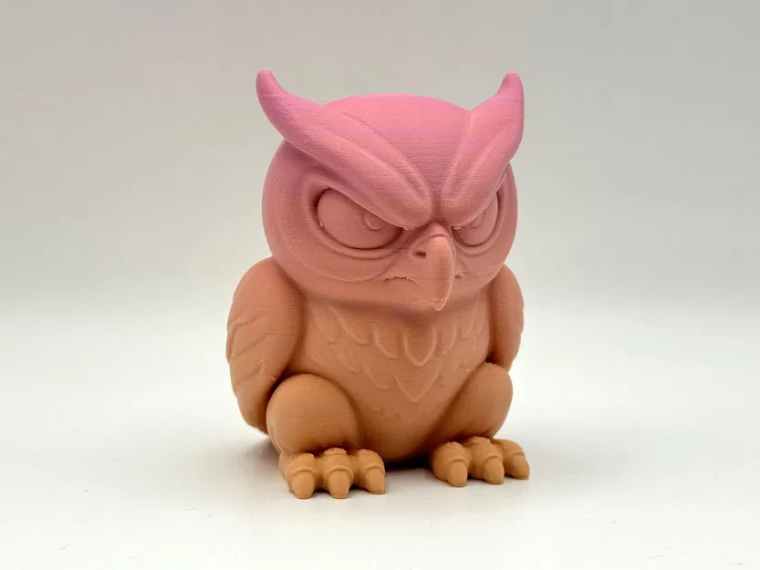 Mô hình chú cú Grumpy Owl dễ thương - Image 4