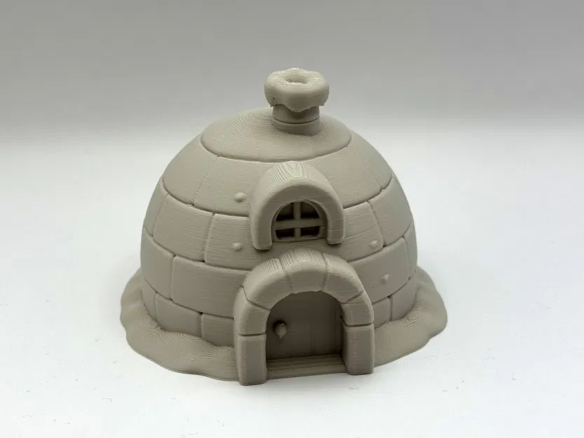 Mô hình trang trí Cozy Igloo Cottage siêu dễ thương - Image 1