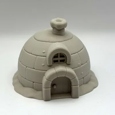 Mô hình trang trí Cozy Igloo Cottage siêu dễ thương
