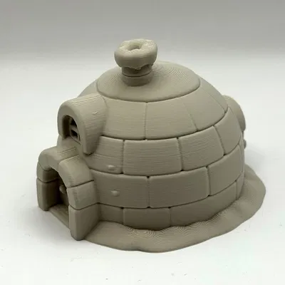 Mô hình trang trí Cozy Igloo Cottage siêu dễ thương