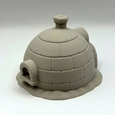 Mô hình trang trí Cozy Igloo Cottage siêu dễ thương