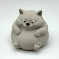 Mô hình mèo béo ngồi Sitting Chonky Cat - Thumbnail 1