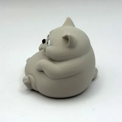 Mô hình mèo béo ngồi Sitting Chonky Cat