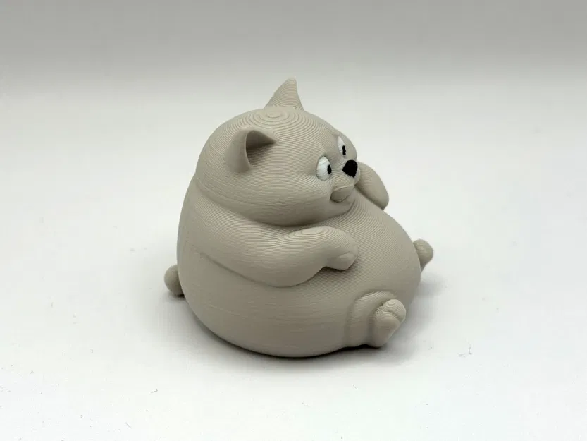 Mô hình mèo béo ngồi Sitting Chonky Cat - Image 4
