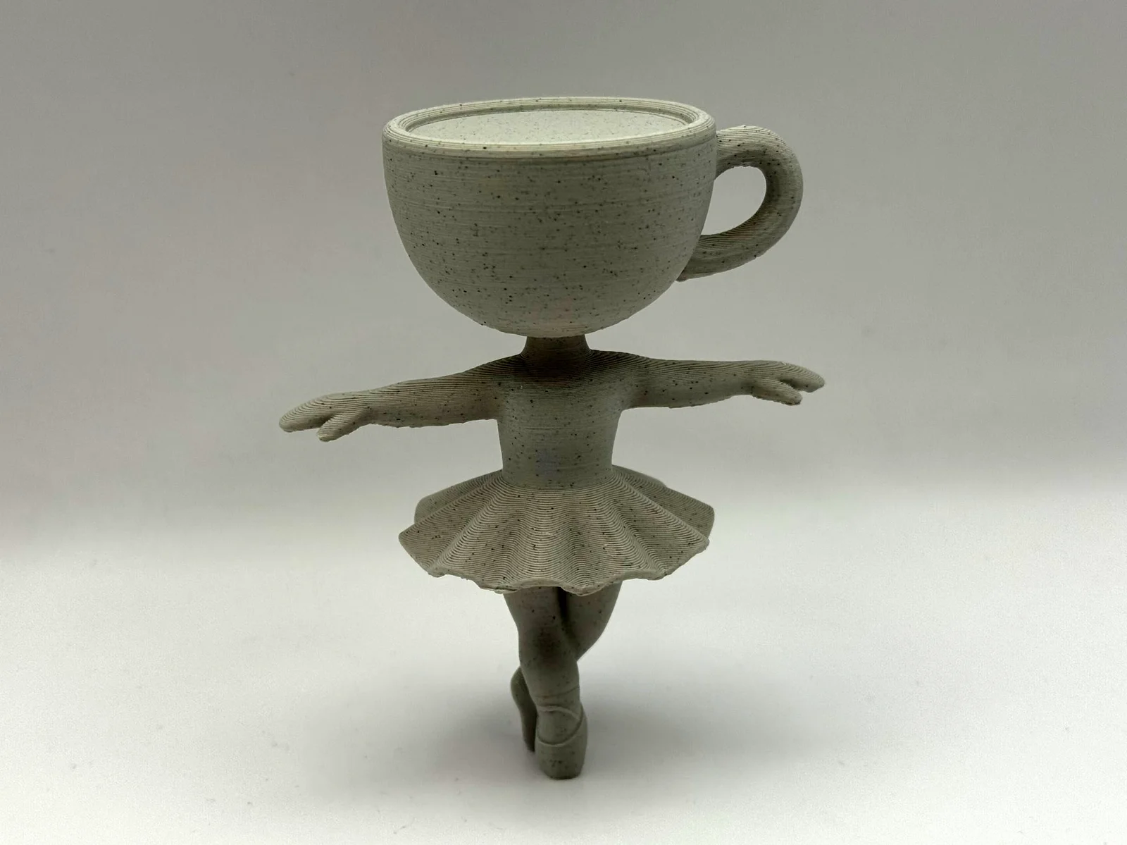 Mô hình trang trí 3D Cappuccino Ballerina xinh xắn và độc đ… 1