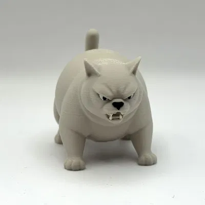 Mô hình Angry Chonky Cat - Chú mèo béo cáu kỉnh cực hài hước