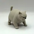 Mô hình Angry Chonky Cat - Chú mèo béo cáu kỉnh cực hài hước - Thumbnail 4