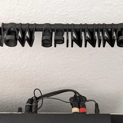 Giá treo đĩa Vinyl "Now Spinning" gắn tường