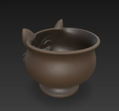 Chậu cây hình mặt mèo vui vẻ - Image 2