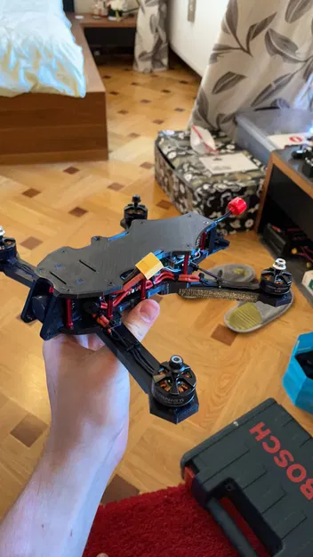 FPV drone 6 inch - Thiết kế khung in 3D (Được GreatScott! giới thiệu) - Image 2