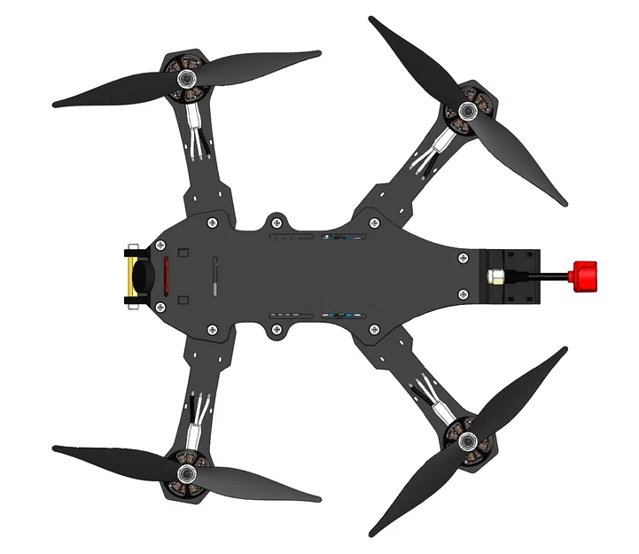 FPV drone 6 inch - Thiết kế khung in 3D (Được GreatScott! giới thiệu) - Image 4