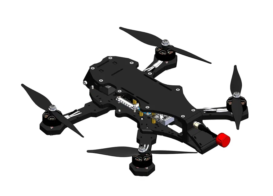 FPV drone 6 inch - Thiết kế khung in 3D (Được GreatScott! giới thiệu) - Image 5