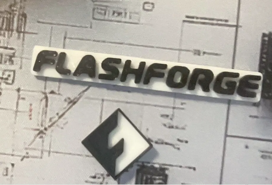 Mô hình 3D Logo FlashForge trang trí - Phụ kiện cho máy in 3D - Image 1