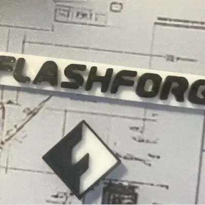 Mô hình 3D Logo FlashForge trang trí - Phụ kiện cho máy in 3D