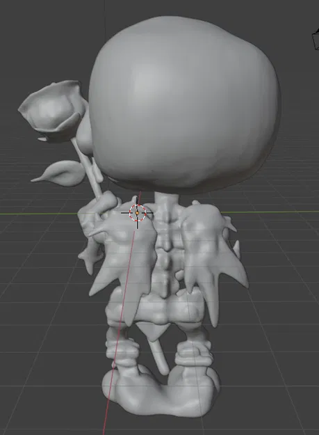 Mô hình ESQUELETO: Bộ xương nhỏ đáng yêu cầm hoa hồng - Image 5