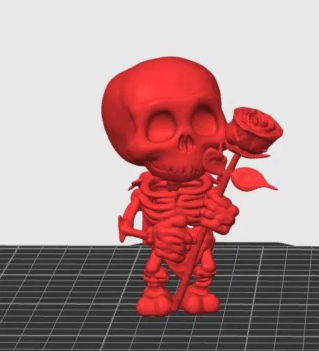 Mô hình ESQUELETO: Bộ xương nhỏ đáng yêu cầm hoa hồng - Image 11