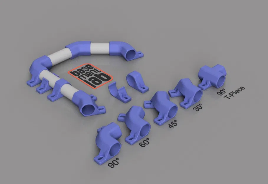 Kẹp ống nhựa Ø20mm hình lục giác - Image 1