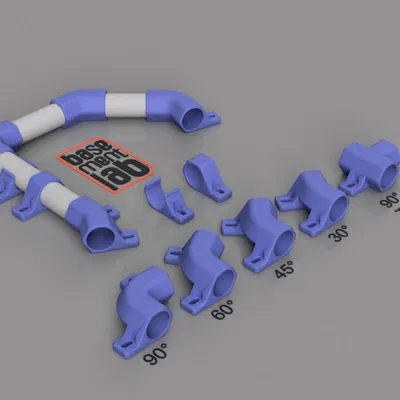 Kẹp ống nhựa Ø20mm hình lục giác