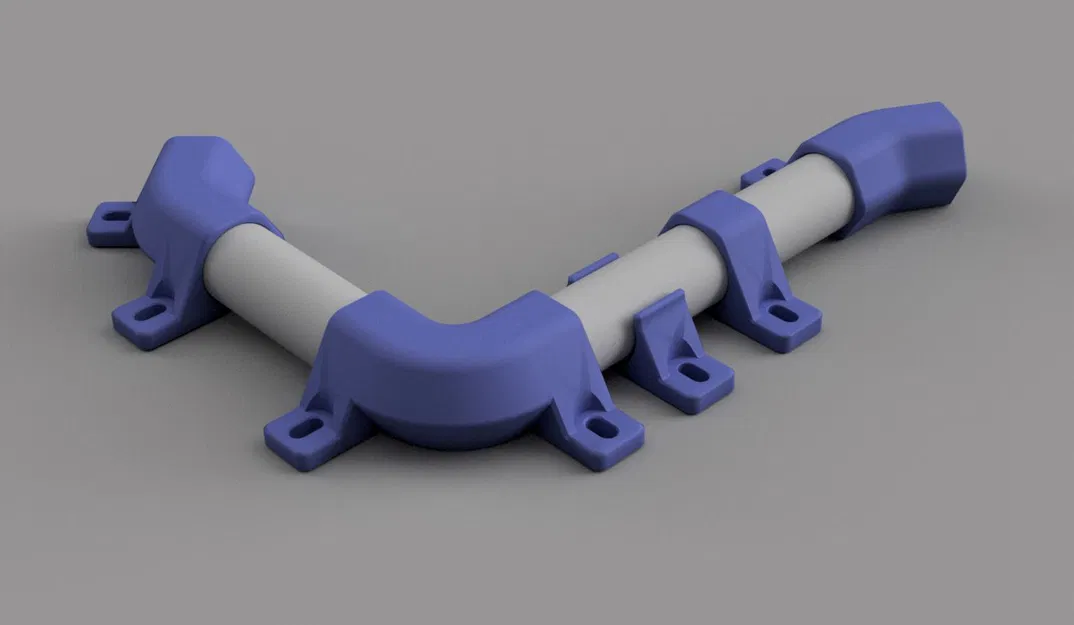 Kẹp ống nhựa Ø20mm hình lục giác - Image 3