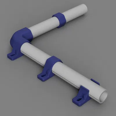 Kẹp ống nhựa Ø20mm hình lục giác