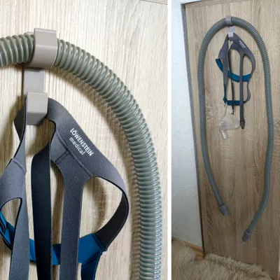 Móc treo ống và mặt nạ máy trợ thở CPAP