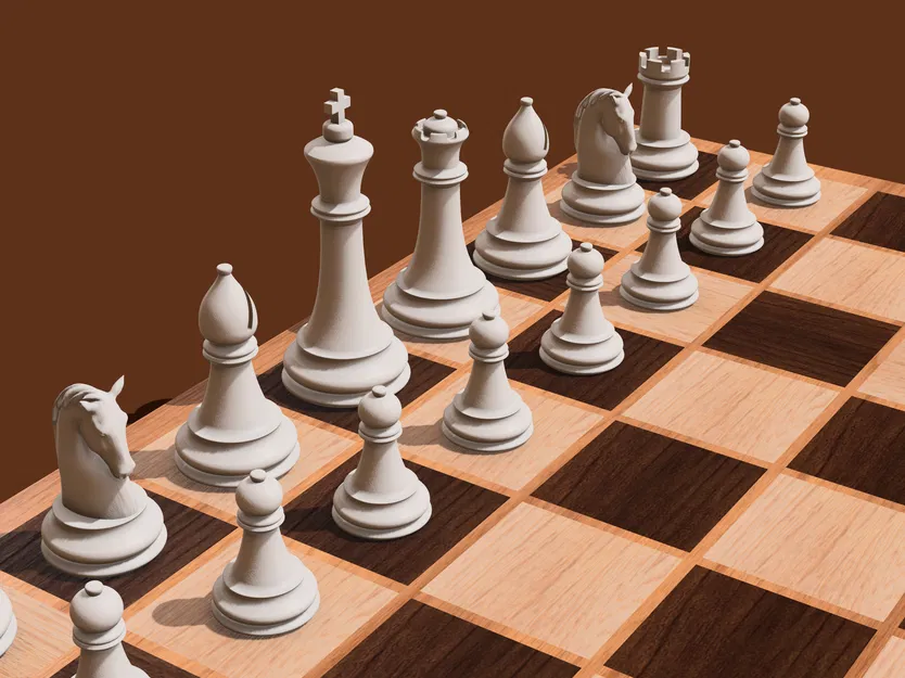 Bộ quân cờ vua Staunton (Không cần support) - Image 3