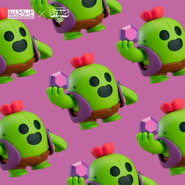 Mô hình Spike trong Brawl Stars - File in 3D chất lượng cao - Image 2