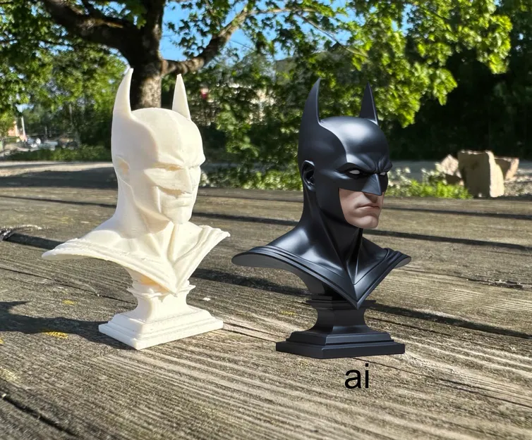 Tượng Bán Thân Batman – Mô Hình Điêu Khắc Cách Điệu Tối Giản - Image 1