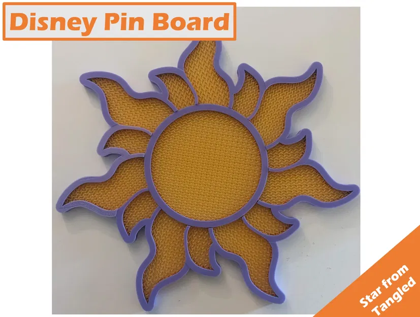 Bảng cắm huy hiệu Disney (Ngôi sao từ phim Tangled) - Image 1