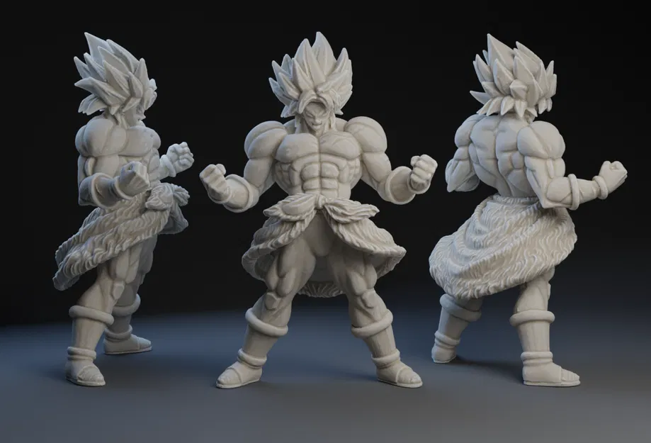 Mô hình 3D Broly Dragon Ball Z siêu ngầu cho người sưu tầm - Image 1