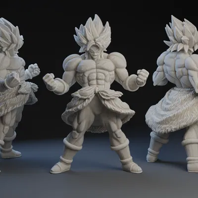 Mô hình 3D Broly Dragon Ball Z siêu ngầu cho người sưu tầm