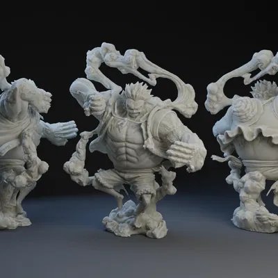 Mô hình 3D Luffy Gear 4 - Tuyệt tác cho fan One Piece