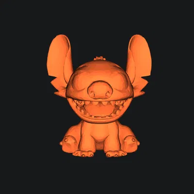 Mô hình Stitch ngồi 3D đáng yêu - Tệp STL chất lượng cho fan Disney