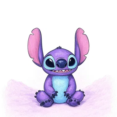 Mô hình Stitch ngồi 3D đáng yêu - Tệp STL chất lượng cho fan Disney