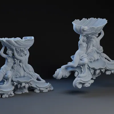 Khay Đựng Linh Kiện Shell Nymphs - Đồ Trang Trí Bàn Làm Việc Độc Đáo