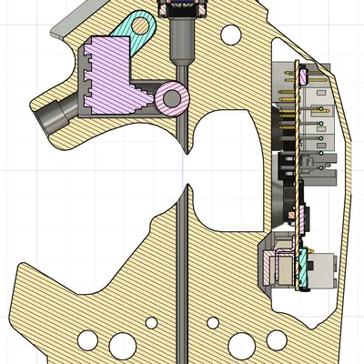 (Tương thích Stealthburner) Cảm biến dây tóc Galileo 2 D2HW-C201H + Hỗ trợ FilamATrix & EBB USB
