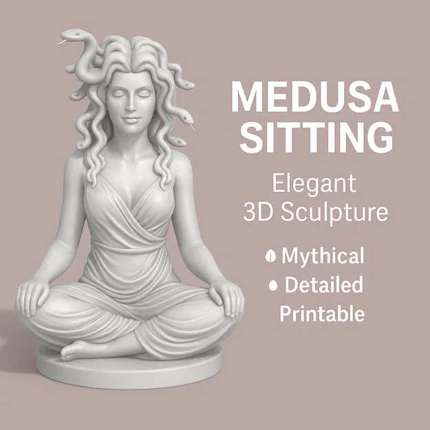 Tượng Medusa Đang Ngồi - Tác phẩm điêu khắc nghệ thuật - Image 1