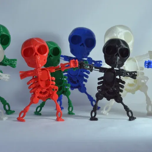 Đầu mô hình xương nhảy múa có sừng - Phụ kiện 3D độc đáo - Image 1