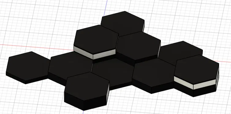Tấm trang trí tường LED hình lục giác - Image 2