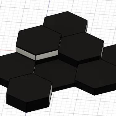 Tấm trang trí tường LED hình lục giác