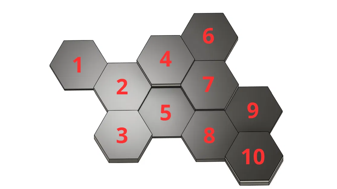 Tấm trang trí tường LED hình lục giác - Image 4