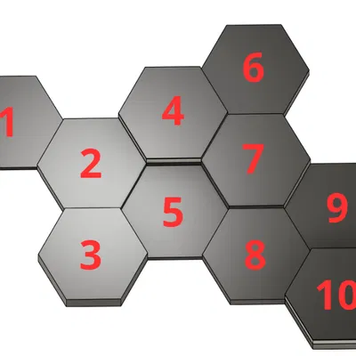 Tấm trang trí tường LED hình lục giác