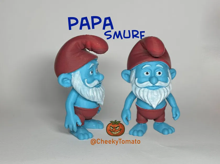 Mô hình trang trí bàn làm việc Papa Smurf DeskBuddy - Image 1
