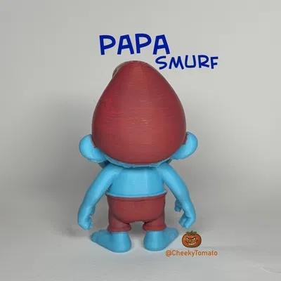Mô hình trang trí bàn làm việc Papa Smurf DeskBuddy