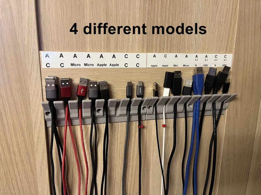 USB - Kẹp giữ dây cáp cho tủ IKEA PAX - Image 1