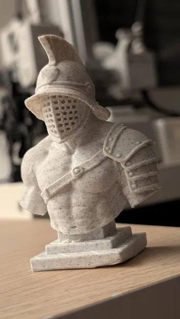 Tượng bán thân chiến binh đấu sĩ La Mã (Gladiator) cho in 3D - Image 1